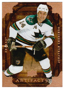 Jonathan Cheechoo - San Jose Sharks (NHL Hockey Card) 2008-09 Upper Deck Artifacts # 18 Mint