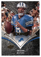 Jon Kitna - Detroit Lions (NFL Football Card) 2008 Upper Deck Icons # 33 Mint