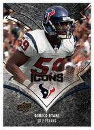 DeMeco Ryans - Houston Texans (NFL Football Card) 2008 Upper Deck Icons # 38 Mint