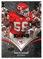 Derrick Johnson - Kansas City Chiefs (NFL Football Card) 2008 Upper Deck Icons # 49 Mint