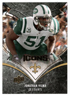 Jonathan Vilma - New Orleans Saints (NFL Football Card) 2008 Upper Deck Icons # 69 Mint