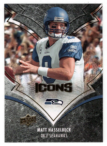 Matt Hasselbeck - Seattle Seahawks (NFL Football Card) 2008 Upper Deck Icons # 86 Mint