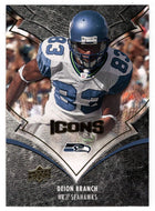 Deion Branch - Seattle Seahawks (NFL Football Card) 2008 Upper Deck Icons # 88 Mint