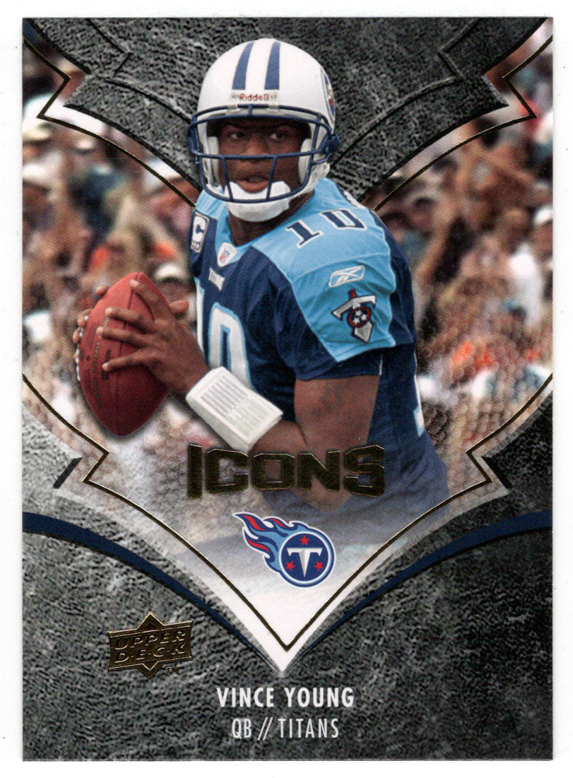 Vince Young - Tennessee Titans (NFL Football Card) 2008 Upper Deck Icons # 95 Mint