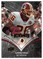 Clinton Portis - Washington Redskins (NFL Football Card) 2008 Upper Deck Icons # 100 Mint