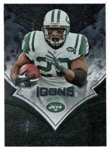 Thomas Jones - New York Jets - Ranibow Foil (NFL Football Card) 2008 Upper Deck Icons # 15 Mint