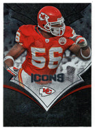 Derrick Johnson - Kansas City Chiefs - Ranibow Foil (NFL Football Card) 2008 Upper Deck Icons # 49 Mint