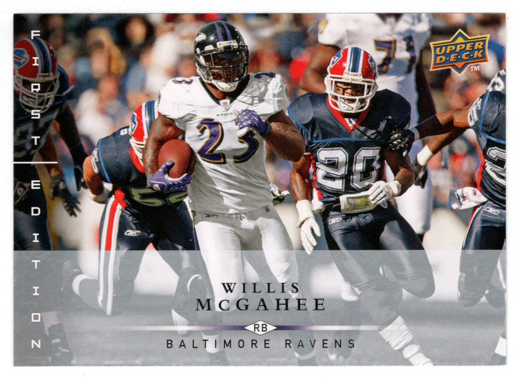 Willis McGahee - Baltimore Ravens (NFL Football Card) 2008 Upper Deck First Edition # 11 Mint