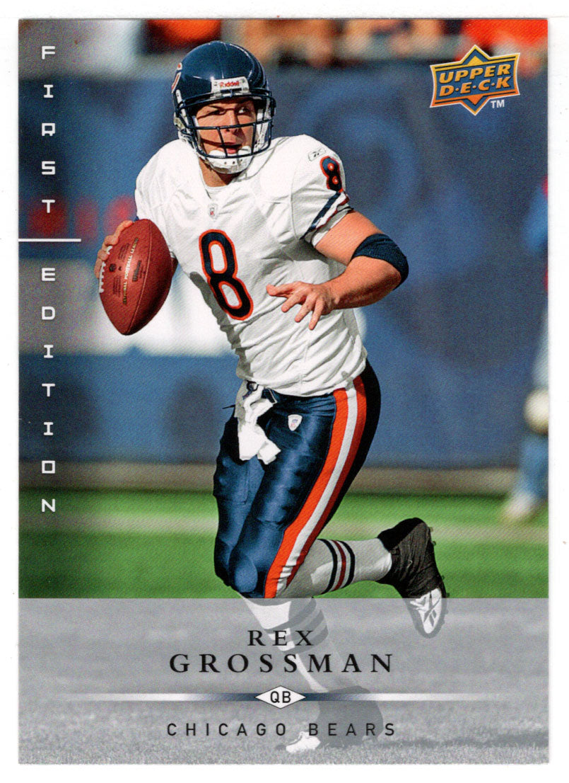 Rex Grossman - Chicago Bears (NFL Football Card) 2008 Upper Deck First Edition # 26 Mint