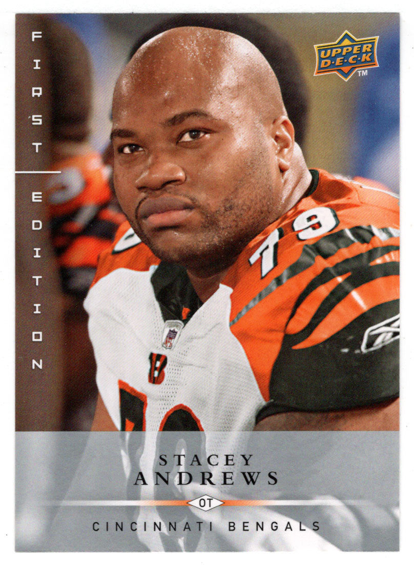 Stacy Andrews - Cincinnati Bengals (NFL Football Card) 2008 Upper Deck First Edition # 33 Mint