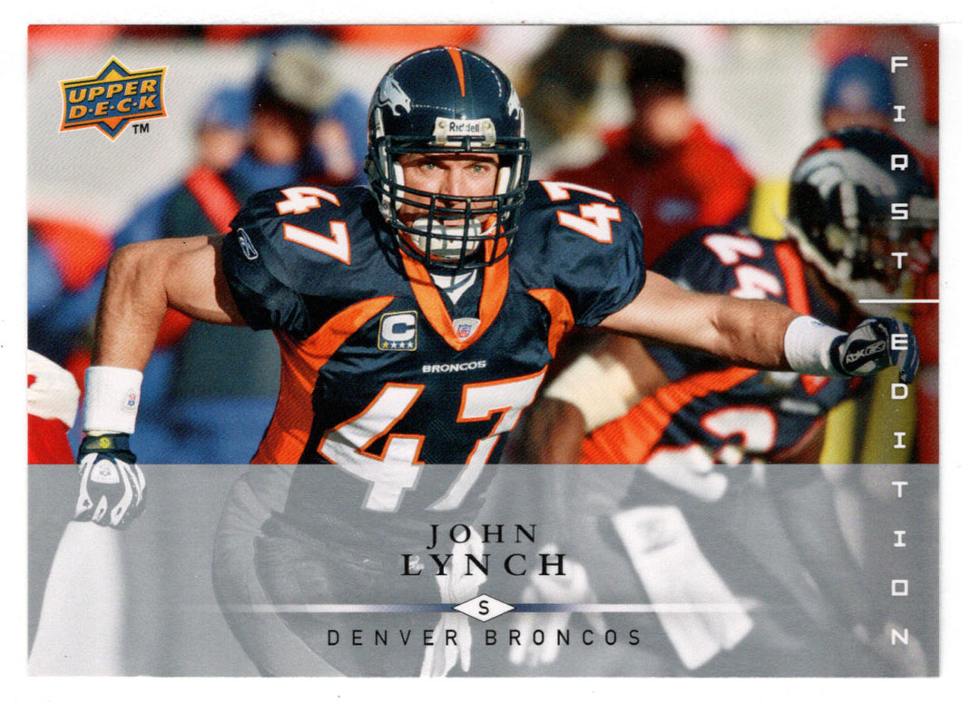 John Lynch - Denver Broncos (NFL Football Card) 2008 Upper Deck First Edition # 44 Mint