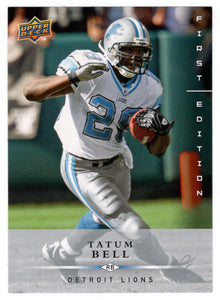 Tatum Bell - Detroit Lions (NFL Football Card) 2008 Upper Deck First Edition # 49 Mint