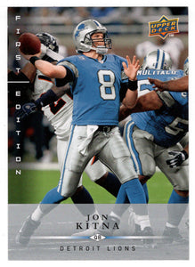 Jon Kitna - Detroit Lions (NFL Football Card) 2008 Upper Deck First Edition # 51 Mint