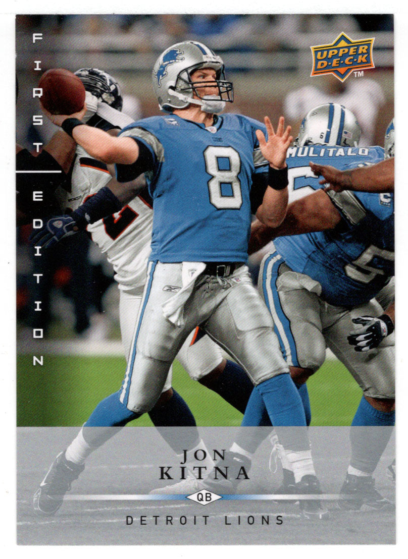 Jon Kitna - Detroit Lions (NFL Football Card) 2008 Upper Deck First Edition # 51 Mint