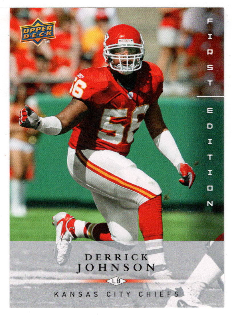 Derrick Johnson - Kansas City Chiefs (NFL Football Card) 2008 Upper Deck First Edition # 74 Mint