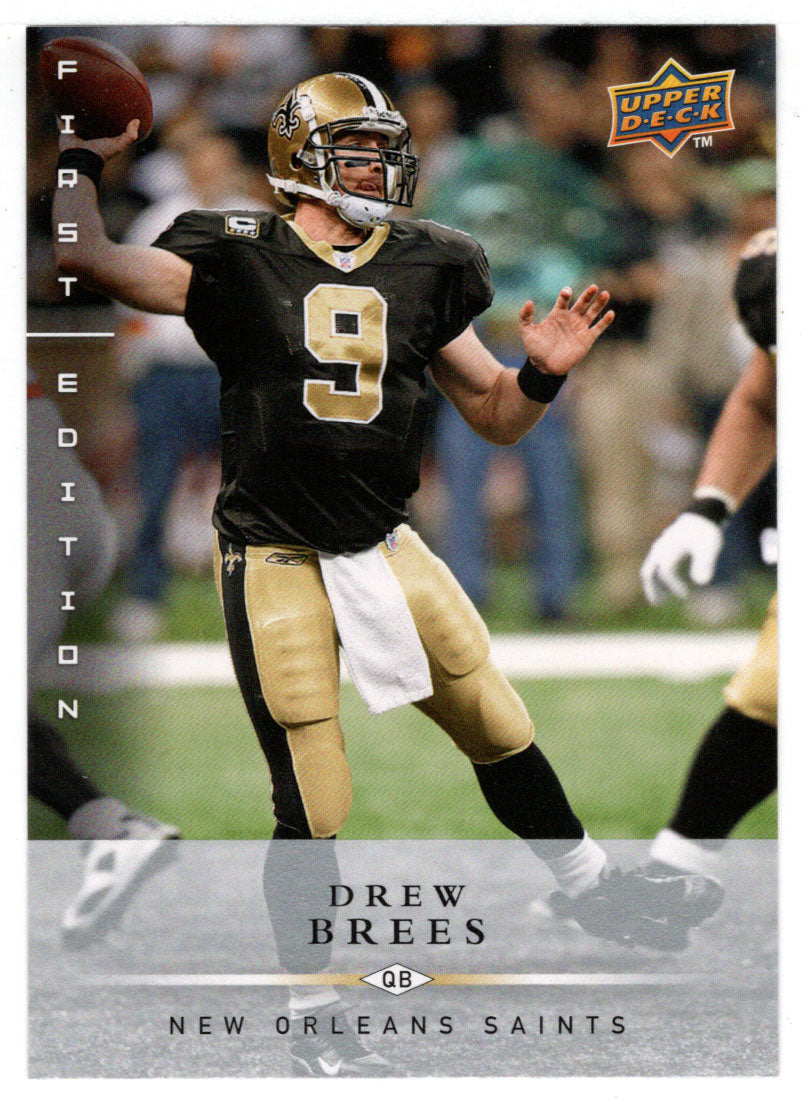 Drew Brees - New Orleans Saints (NFL Football Card) 2008 Upper Deck First Edition # 90 Mint