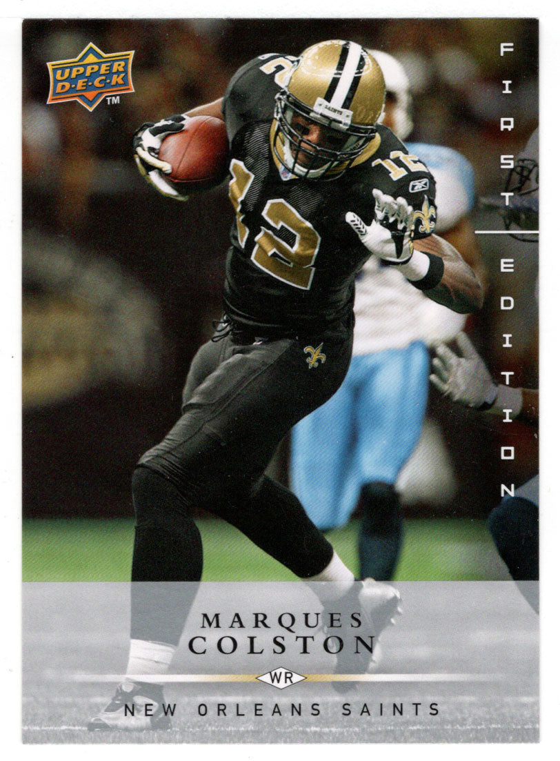Marques Colston - New Orleans Saints (NFL Football Card) 2008 Upper Deck First Edition # 91 Mint