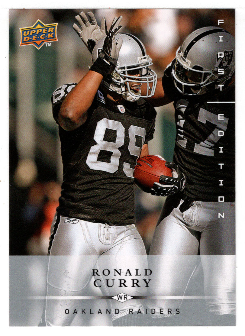 Ronald Curry - Oakland Raiders (NFL Football Card) 2008 Upper Deck First Edition # 106 Mint