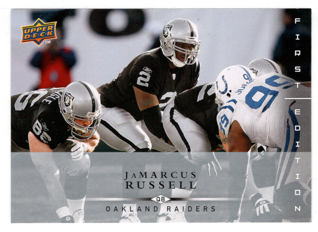 JaMarcus Russell - Oakland Raiders (NFL Football Card) 2008 Upper Deck First Edition # 107 Mint