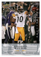 Santonio Holmes - Pittsburgh Steelers (NFL Football Card) 2008 Upper Deck First Edition # 113 Mint