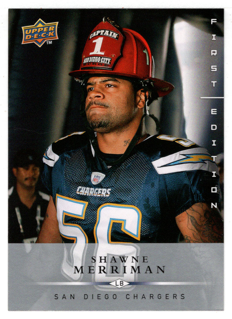 Shawne Merriman - San Diego Chargers (NFL Football Card) 2008 Upper Deck First Edition # 119 Mint
