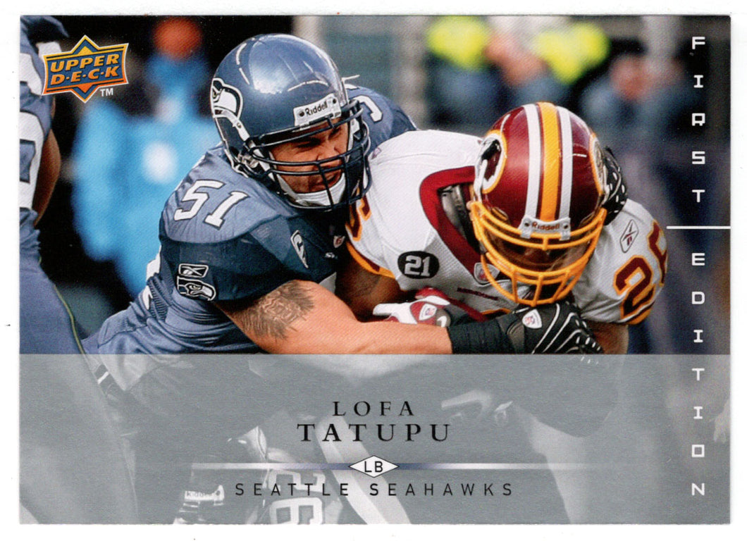 Lofa Tatupu - Seattle Seahawks (NFL Football Card) 2008 Upper Deck First Edition # 126 Mint