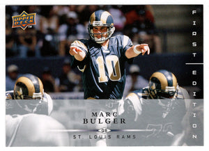 Marc Bulger - St. Louis Rams (NFL Football Card) 2008 Upper Deck First Edition # 133 Mint