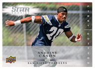 Antoine Cason RC - San Diego Chargers (NFL Football Card) 2008 Upper Deck First Edition # 153 Mint