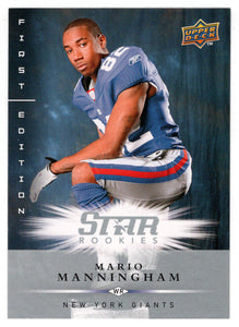 Mario Manningham RC - New York Giants (NFL Football Card) 2008 Upper Deck First Edition # 177 Mint