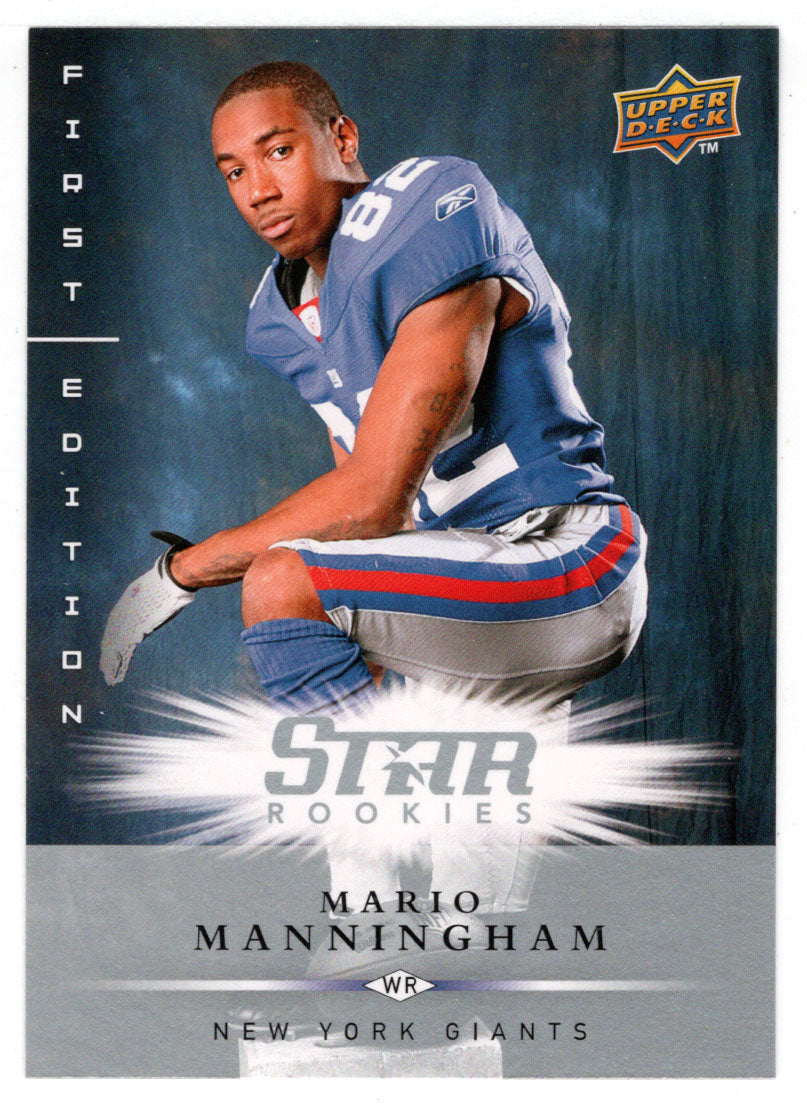 Mario Manningham RC - New York Giants (NFL Football Card) 2008 Upper Deck First Edition # 177 Mint