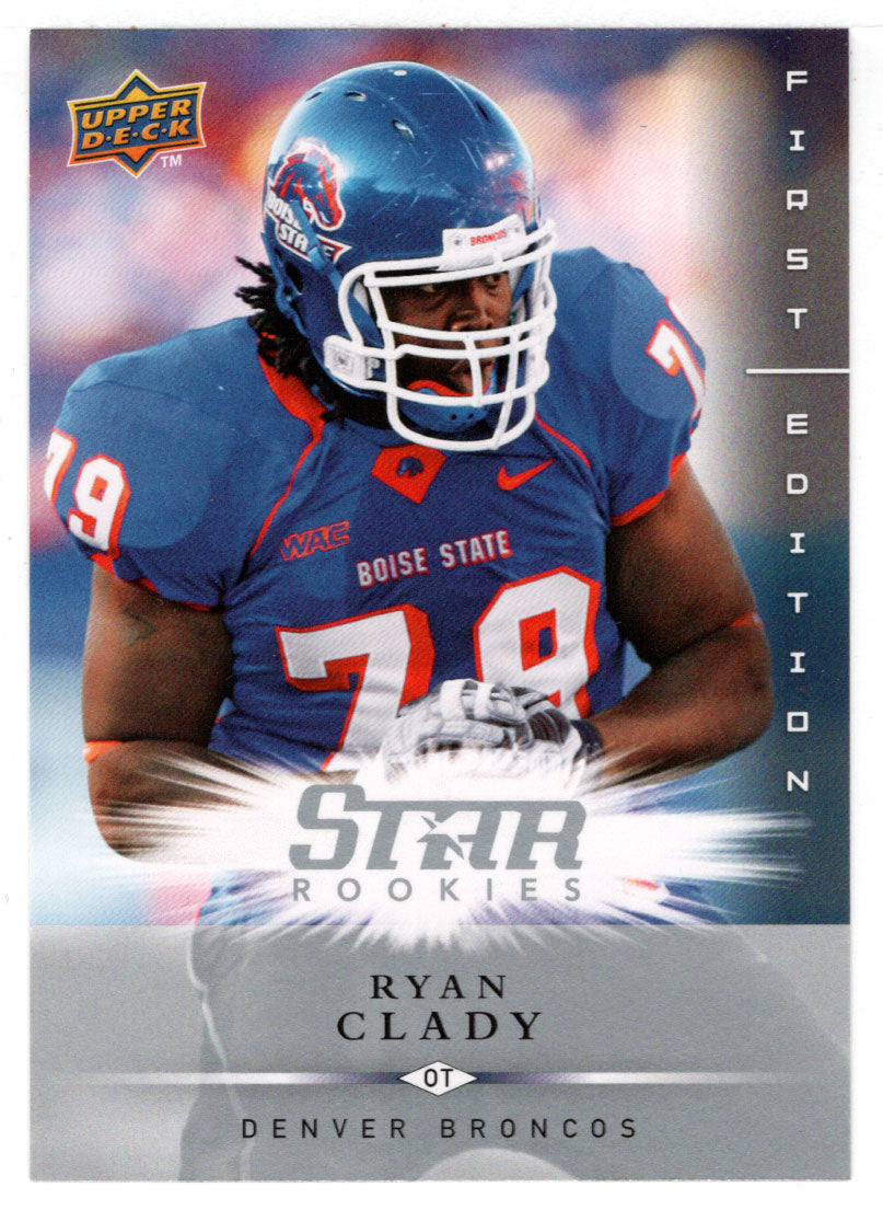 Ryan Clady RC - Denver Broncos (NFL Football Card) 2008 Upper Deck First Edition # 188 Mint