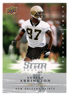 Adrian Arrington RC - New Orleans Saints (NFL Football Card) 2008 Upper Deck First Edition # 190 Mint