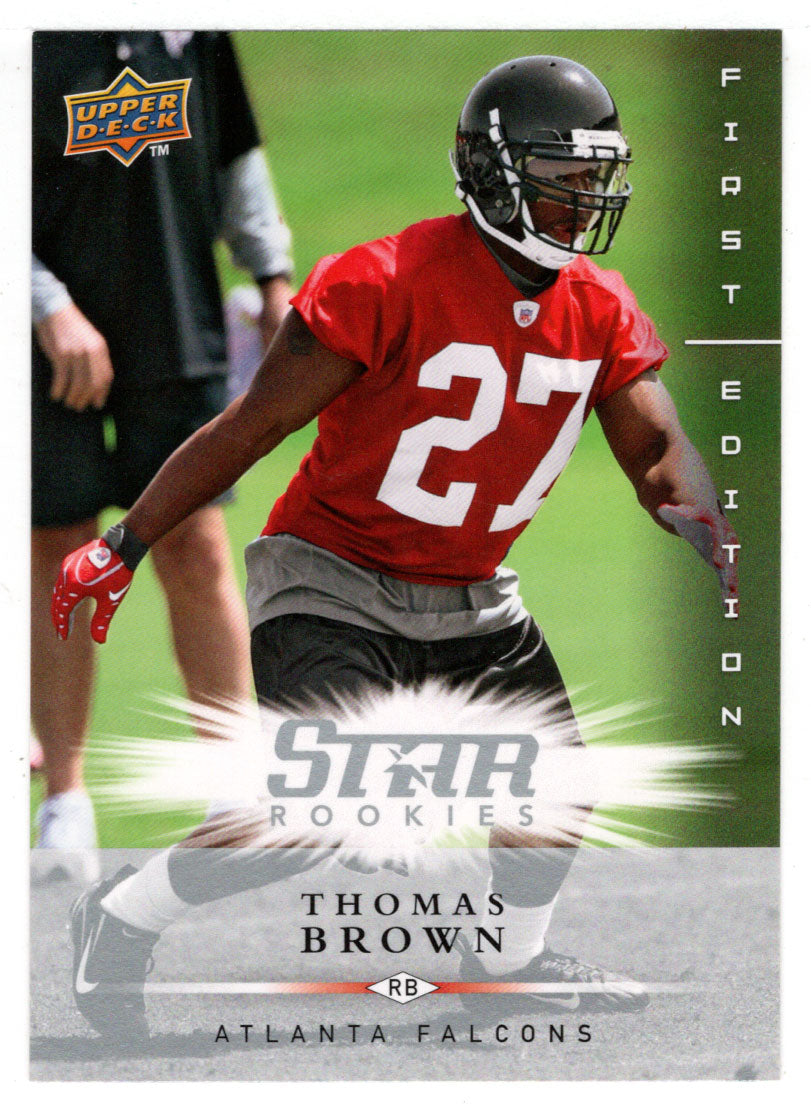 Thomas Brown RC - Atlanta Falcons (NFL Football Card) 2008 Upper Deck First Edition # 195 Mint