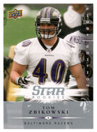 Tom Zbikowski RC - Baltimore Ravens (NFL Football Card) 2008 Upper Deck First Edition # 196 Mint