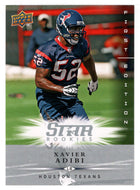 Xavier Adibi RC - Houston Texans (NFL Football Card) 2008 Upper Deck First Edition # 200 Mint