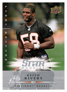 Keith Rivers RC - Cincinnati Bengals (NFL Football Card) 2008 Upper Deck First Edition # 217 Mint