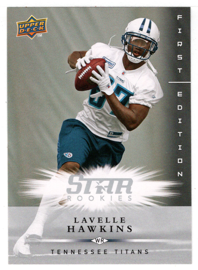 Lavelle Hawkins RC - Tennessee Titans (NFL Football Card) 2008 Upper Deck First Edition # 218 Mint