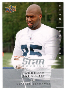 Lawrence Jackson RC - Seattle Seahawks (NFL Football Card) 2008 Upper Deck First Edition # 219 Mint