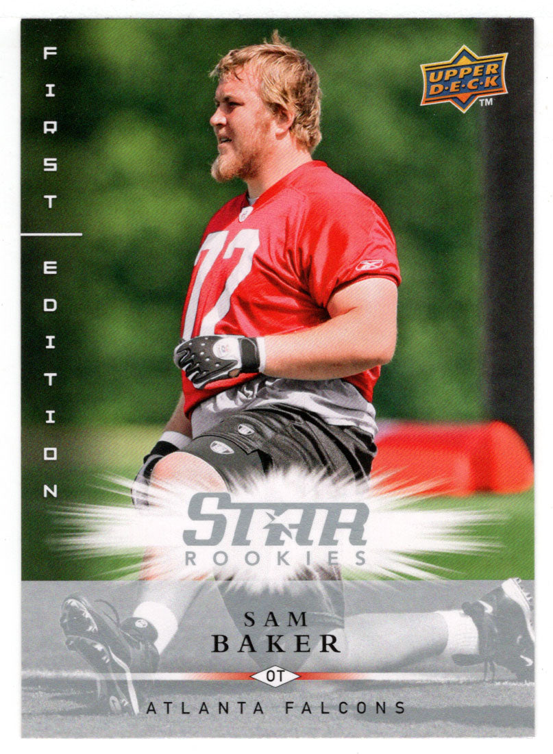 Sam Baker RC - Atlanta Falcons (NFL Football Card) 2008 Upper Deck First Edition # 224 Mint