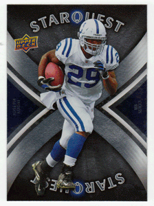Joseph Addai - Indianapolis Colts - StarQuest (NFL Football Card) 2008 Upper Deck First Edition # SQ-17 Mint