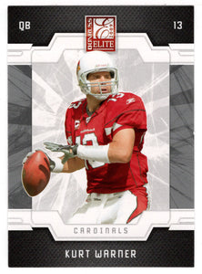 Kurt Warner - Arizona Cardinals (NFL Football Card) 2009 Donruss Elite # 1 Mint