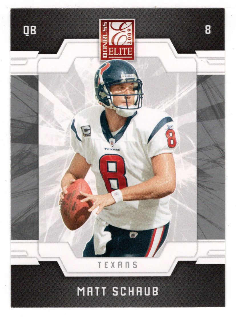 Matt Schaub - Houston Texans (NFL Football Card) 2009 Donruss Elite # 39 Mint