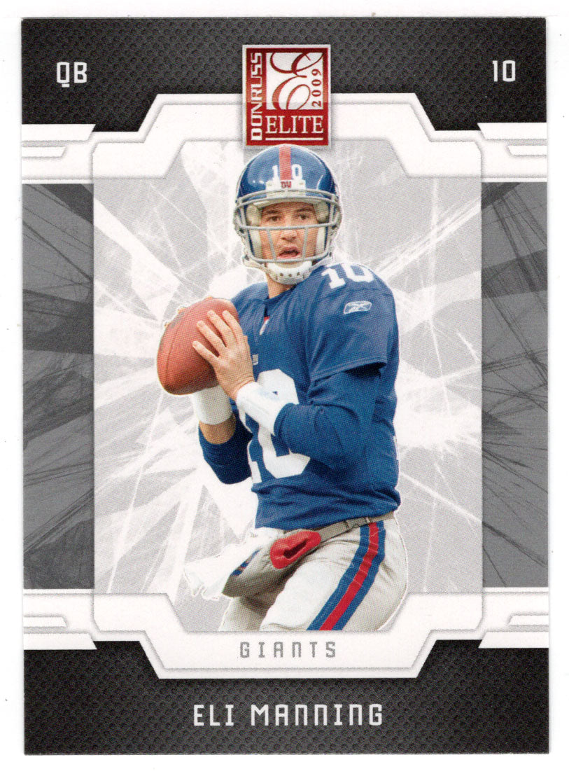 Eli Manning - New York Giants (NFL Football Card) 2009 Donruss Elite # 63 Mint