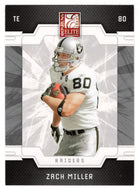 Zach Miller - Oakland Raiders (NFL Football Card) 2009 Donruss Elite # 72 Mint