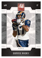 Donnie Avery - St. Louis Rams (NFL Football Card) 2009 Donruss Elite # 90 Mint