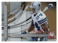 Patrick Crayton 152/899 - Dallas Cowboys (NFL Football Card) 2009 Donruss Elite Zoning Commission Gold # 16 Mint