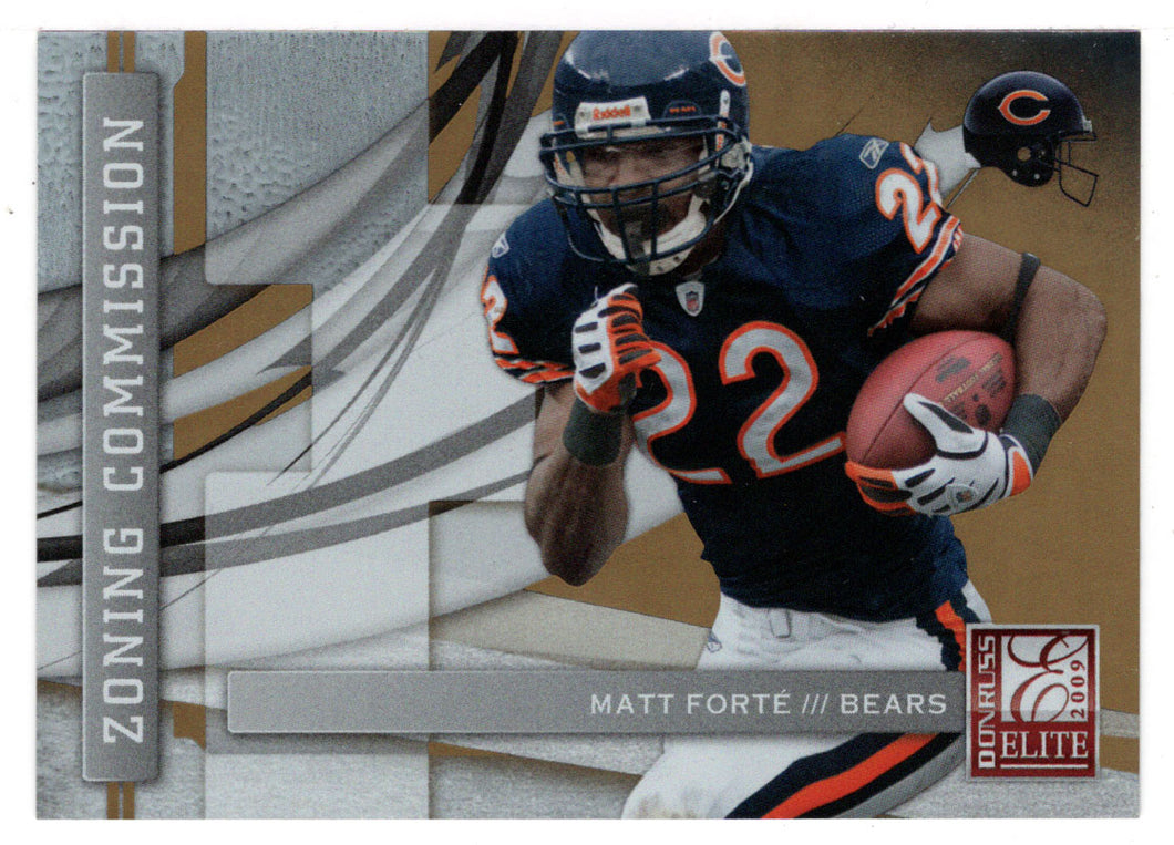 Matt Forte 815/899 - Chicago Bears (NFL Football Card) 2009 Donruss Elite Zoning Commission Gold # 24 Mint