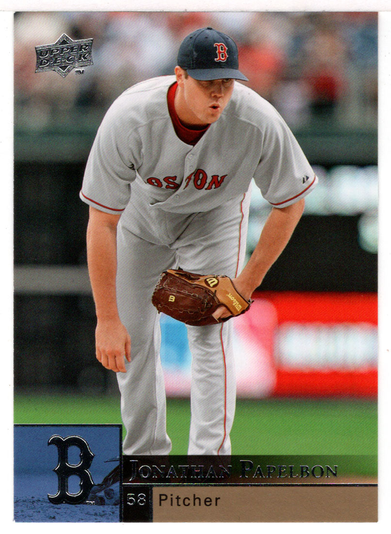 Jonathan Papelbon - Boston Red Sox (MLB Baseball Card) 2009 Upper Deck # 52 Mint