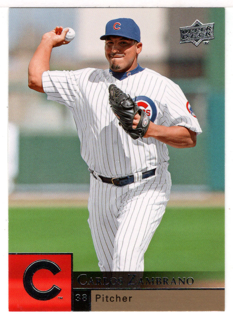 Carlos Zambrano - Chicago Cubs (MLB Baseball Card) 2009 Upper Deck # 69 Mint