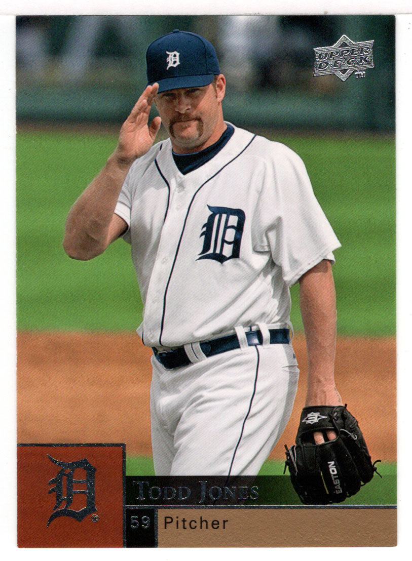 Todd Jones - Detroit Tigers (MLB Baseball Card) 2009 Upper Deck # 139 Mint